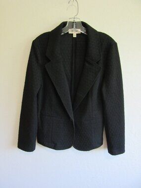 Anthropologie Porridge Black Textured M Blazer
